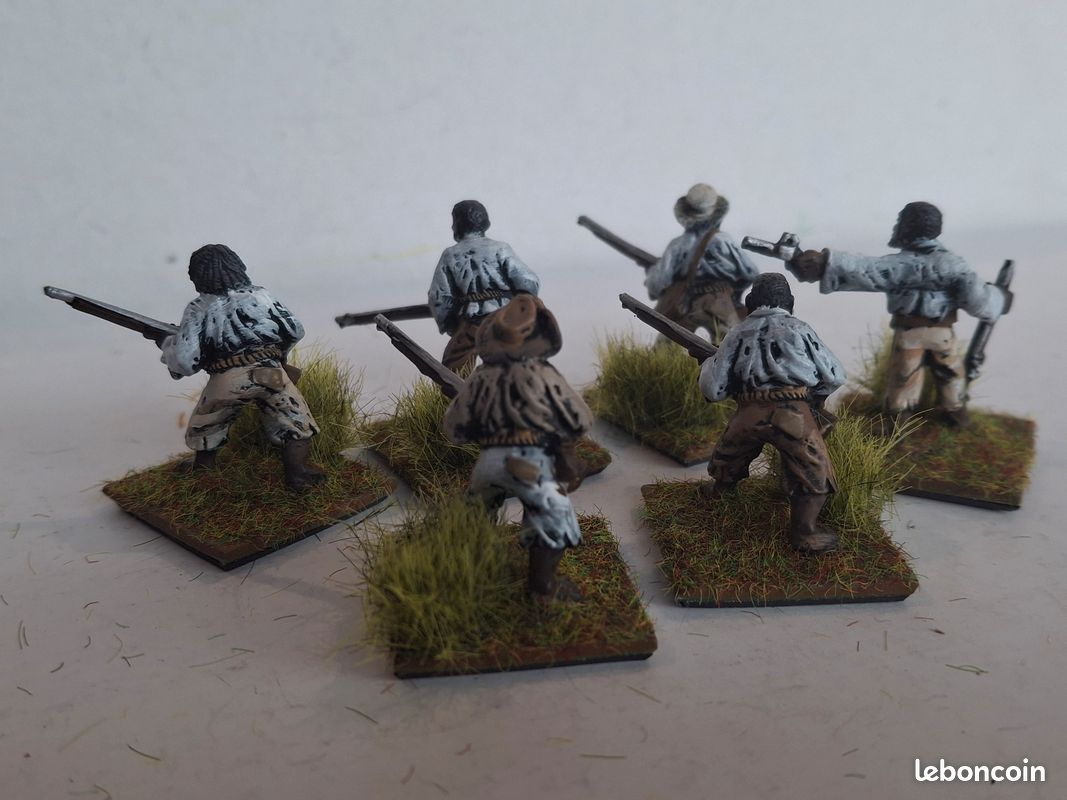 6 Figurines métal 28mm peintes : pirates (308) (image 4)