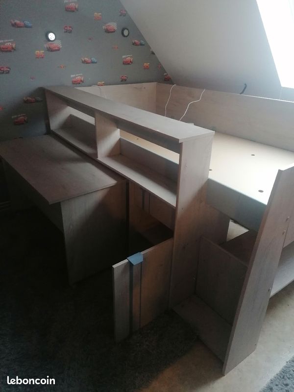 Lit avec bureau (image 1)