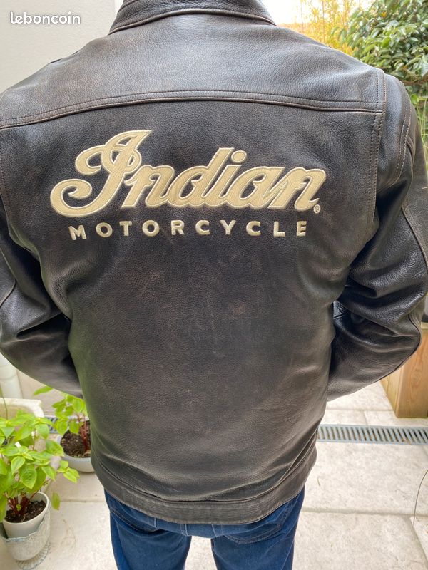 Indian Leather Jacket Indian Moto Vetement Blouson Cuir Indian