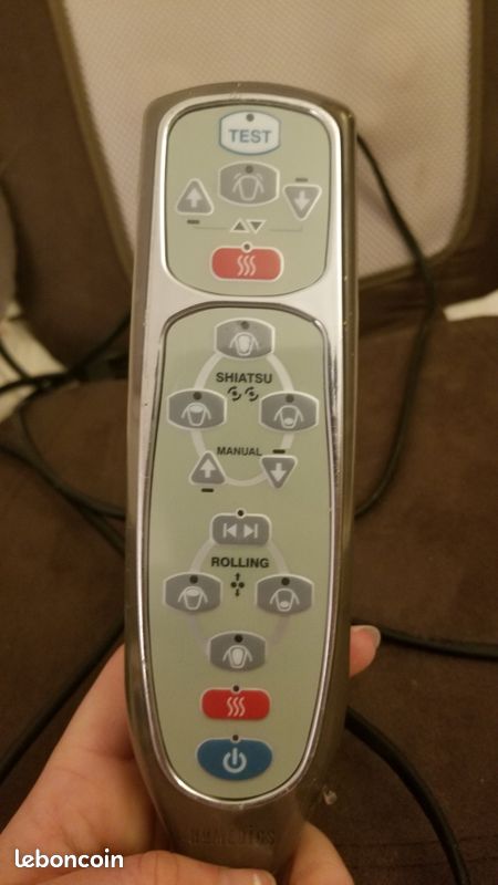 Chaise massante chaleur Shiatsu 2 en 1 dos et épaule (image 5)
