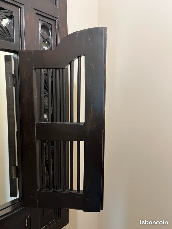 Miroir fenêtre - Bois couleur wengé (image 4)