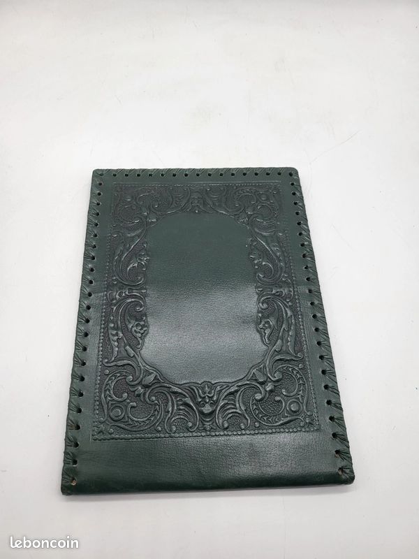 Lot de 2 protège-livres et protège-documents anciens – Décor relief – Vintage (image 11)
