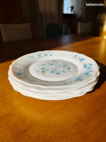 Lot de 6 assiettes Arcopal vintage 💙💙 - Arts de la table