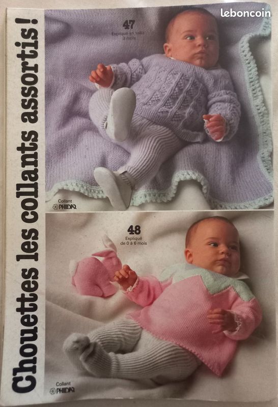 Livre Vintage Paris Mailles N°17 – 92 Modèles Tricot Naissance à 2 Ans
