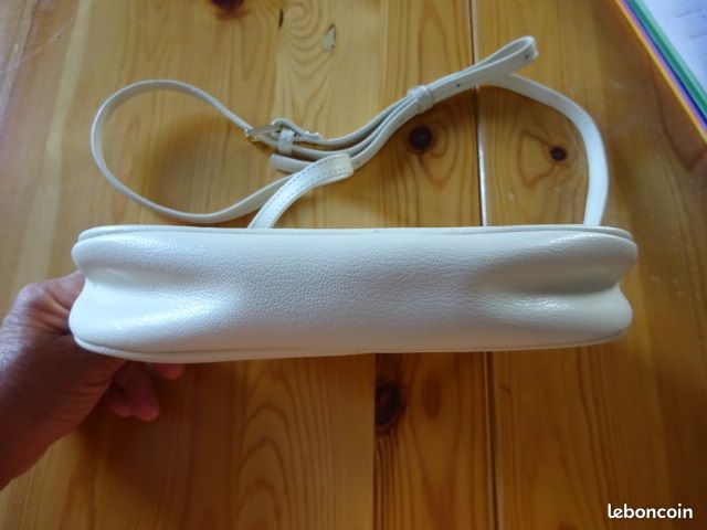 Sac à main cuir bandoulière H Paris (Hexagona ?) (image 6)