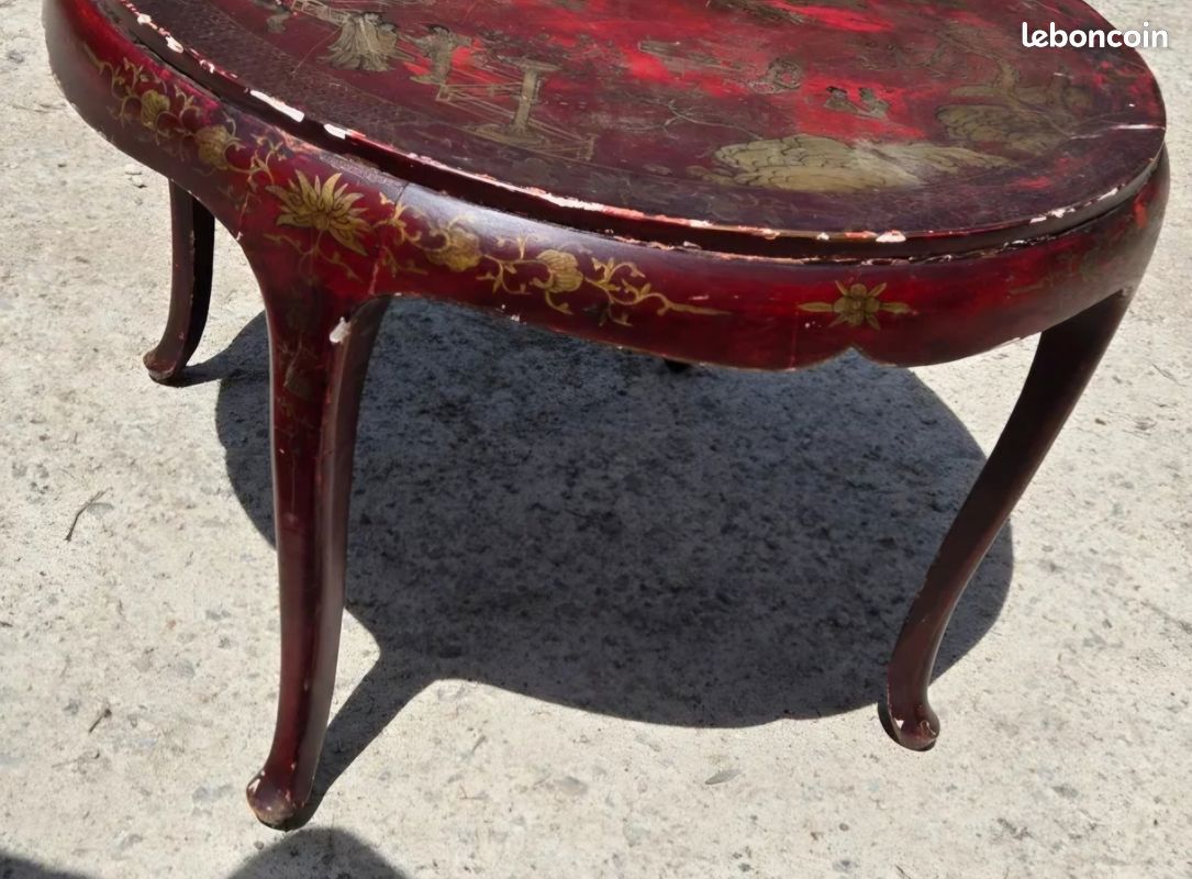 Table basse chinoise ancienne peinte à la main (image 4)