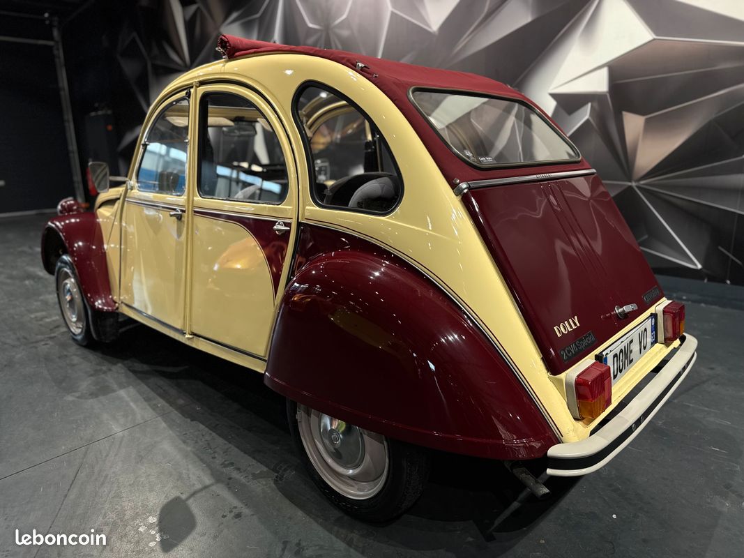 Citroën 2CV6 Special Look Dolly 602 29 CH BVM4 1984 Capote Tissu Peinture Bicolore 2Cv 2 CV a restaurer (image 2)