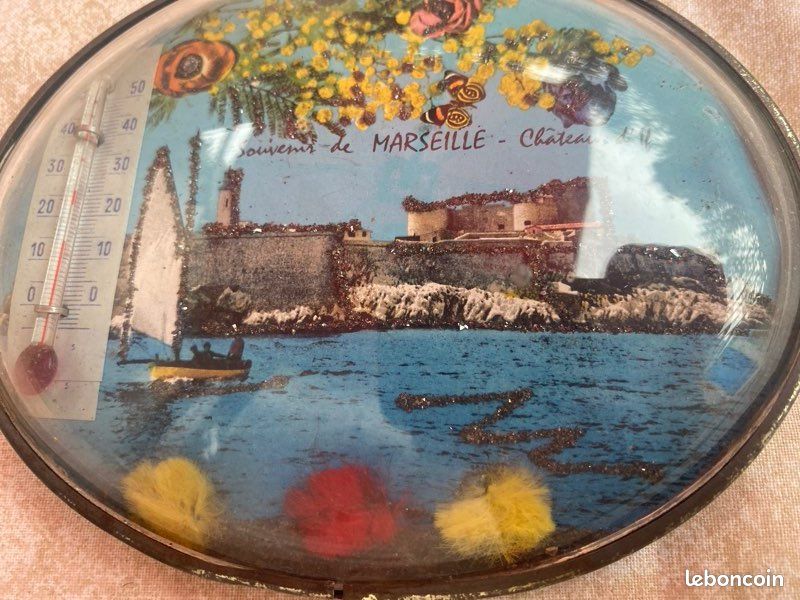 Thermomètre mural vintage Marseille (image 4)