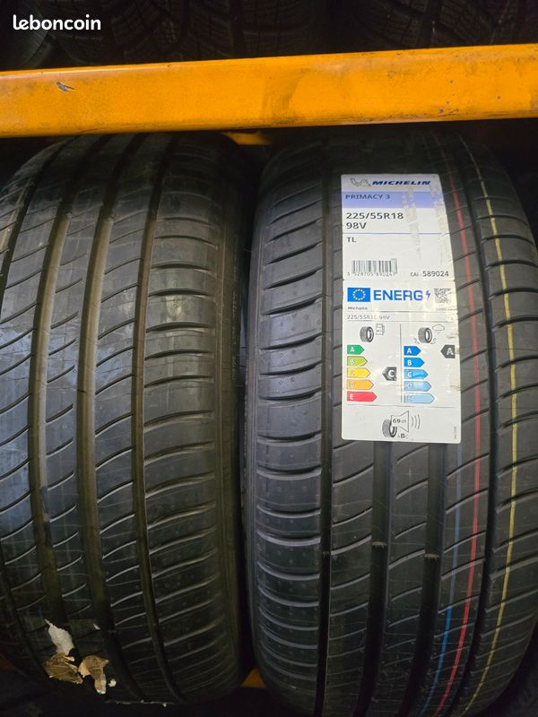 2 pneu neuf 225/55R18 98V MICHELIN PRIMACY 3 DOT2024 (image 1)