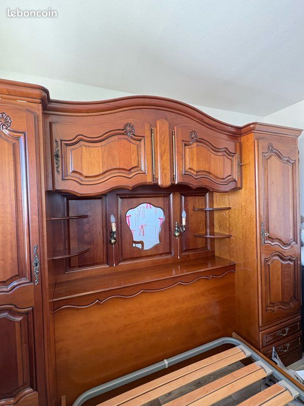 Chambre complète lit avec sommier 190X140m (image 3)