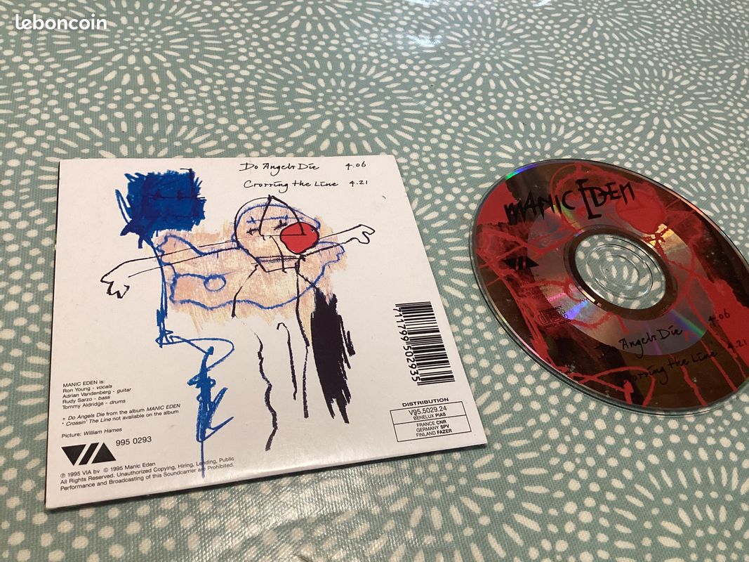 CD deux titres MANIC EDEN neuf (image 2)