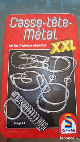 Casse-tête En Métal Schmidt 51206 - Jeu De Réflexion Et De Stratégie Pour 2 Joueurs - Neuf