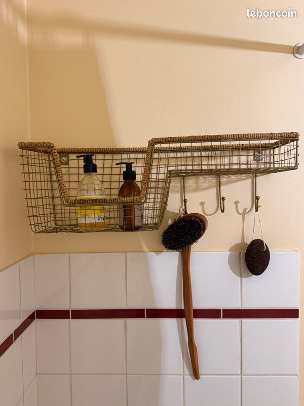 Étagère murale panier grillage (image 1)