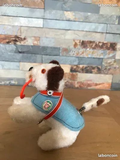 Chat tricot mécanique ancien Carl Max 1950