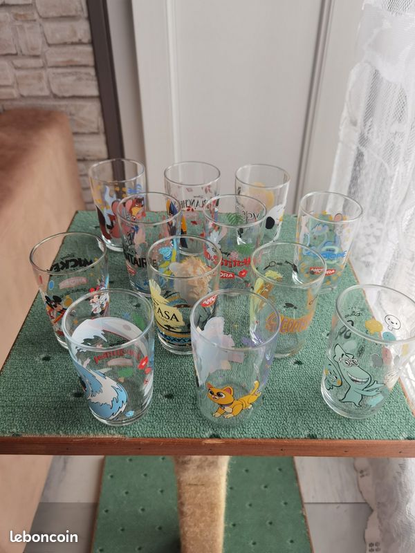Lot de 3 verres Disney Pixar d'occasion en très bon état (image 1)