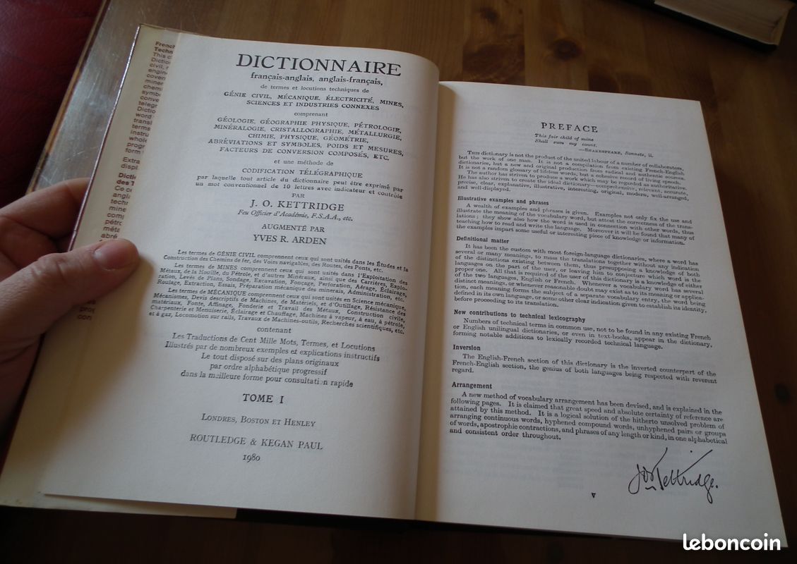 Dictionary of technical Terms and Phrases par J. O. Kettridge et Yves R. Arden. London. 1980. 2 volumes (image 8)