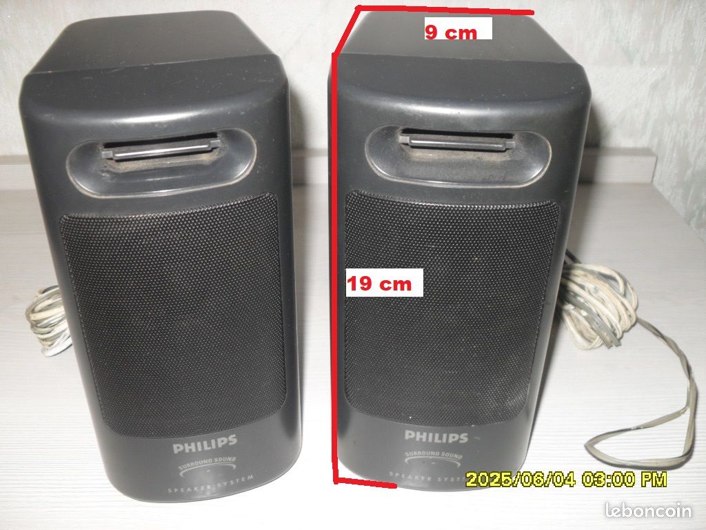 Paire d'enceintes satellites de bar/salon Philips Surround Sound (image 7)