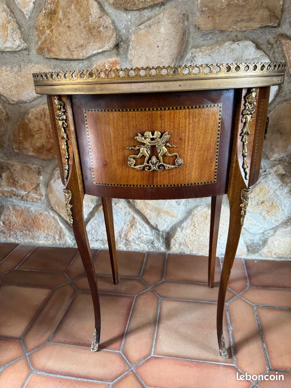 Table d’appoint style Louis XV Louis XVI (image 3)