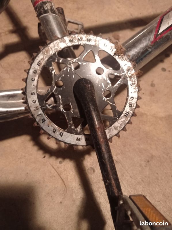 Pédalier 3 pièces de HARO Fusion poli - BMX oldschool