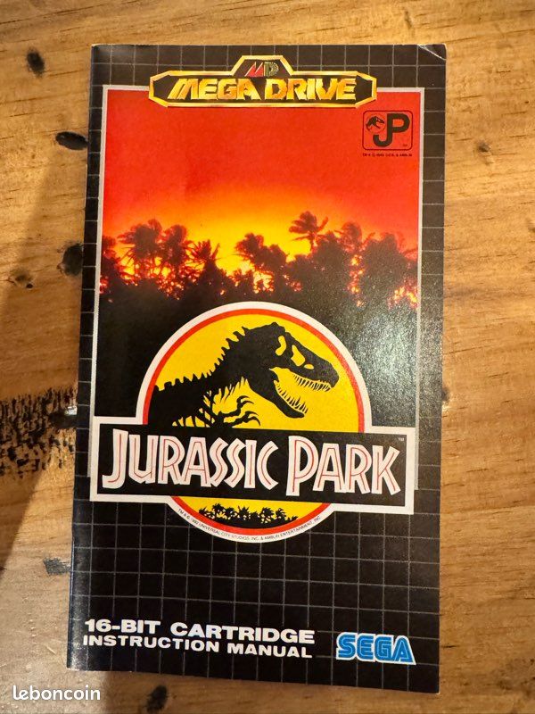 Jurassic Park Sur Megadrive – Version NTSC-JAPAN (sans Notice) – Bon état