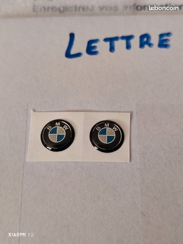 1 Pcs Logo Stickers Clé Clefs BMW 11 Mm Aluminium Emblème - Foto 8