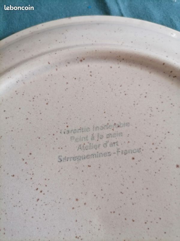 Lot de 2 plats en faïence de Sarreguimes (image 5)