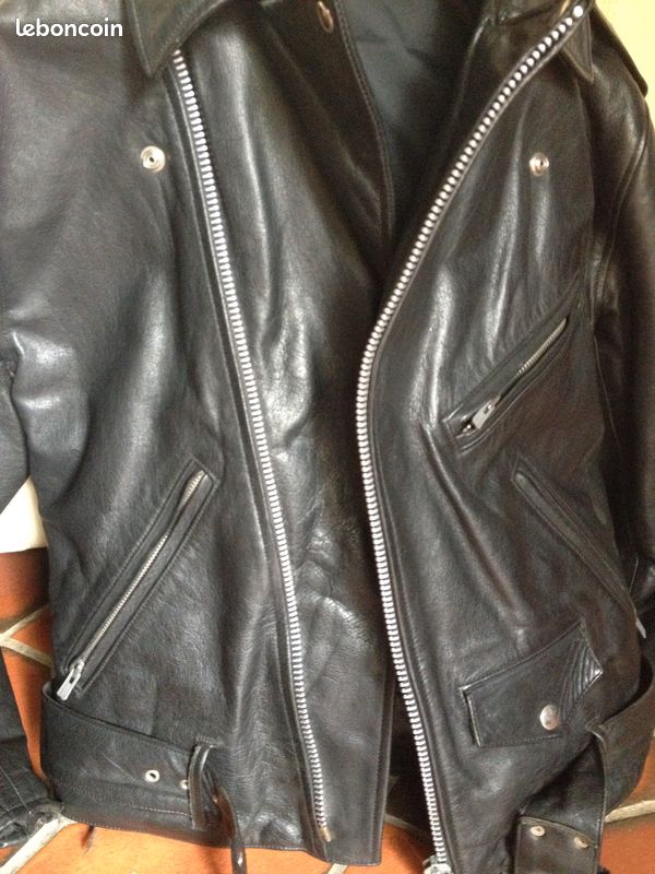 Perfecto cuir noir très épais Idéal moto (image 10)