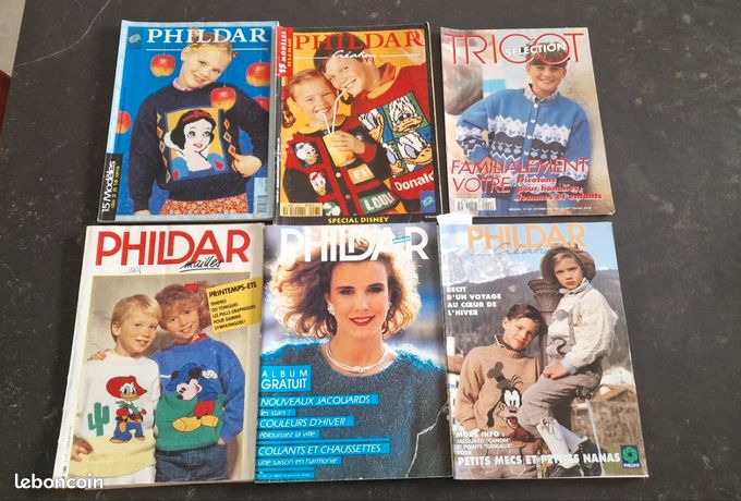 Lot De Magazines Vintage Phildar Et Pingouin - Anciens, Pour Collectionneurs