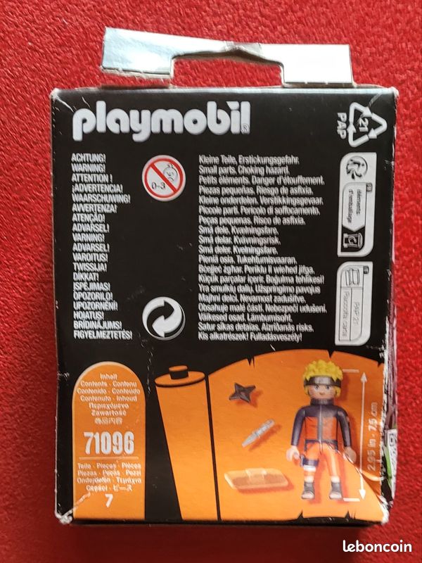 Playmobil Naruto Shippuden - Figurine Naruto 7,5 Cm Neuve Sous Blister