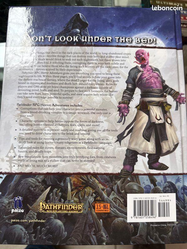 Pathfinder 1ère édition : Le Livre Des Damnés, Paizo, En Français
