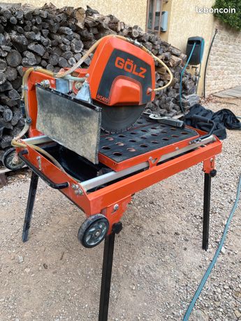 Gölz MS350 Scie Sur Table Pour Pavés - Scie Robustemade In Germany Pour Aménagement Espaces Verts | Tondeuse 350 Compact