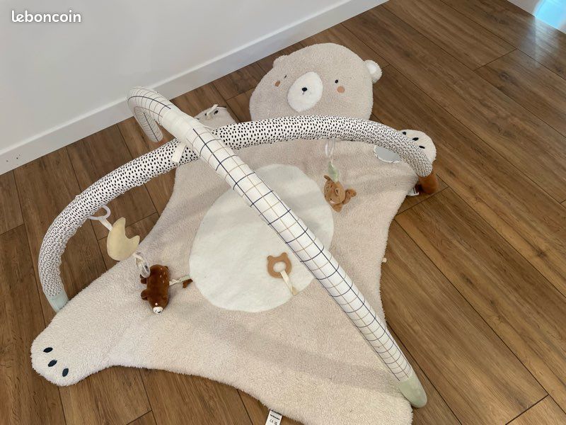 Tapis D'éveil Rembourré Pour Bébé Pustenhaus - Forme Feuille, 130 X 70 Cm, Doux Et Chaud