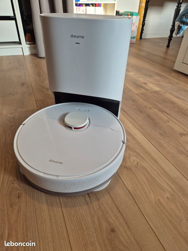 Aspirateur Robot Laveur Dreame D10 Plus Avec Vidange - Blanc - Occasion