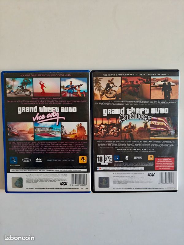 GRAND THEFT AUTO Vice City San Andreas PS2 Playstation 2 - Bundle EUR 14,15 - FR