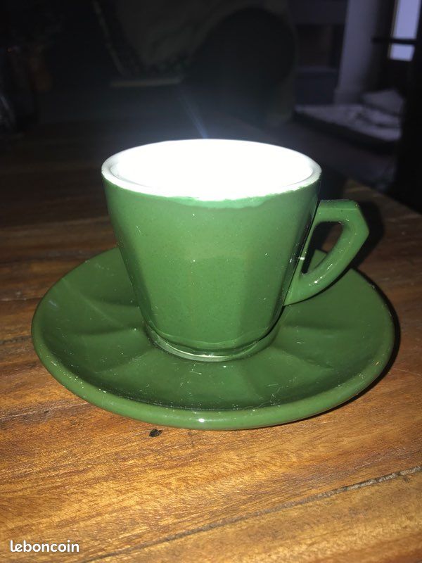Tasse à café bistrot verte (image 7)