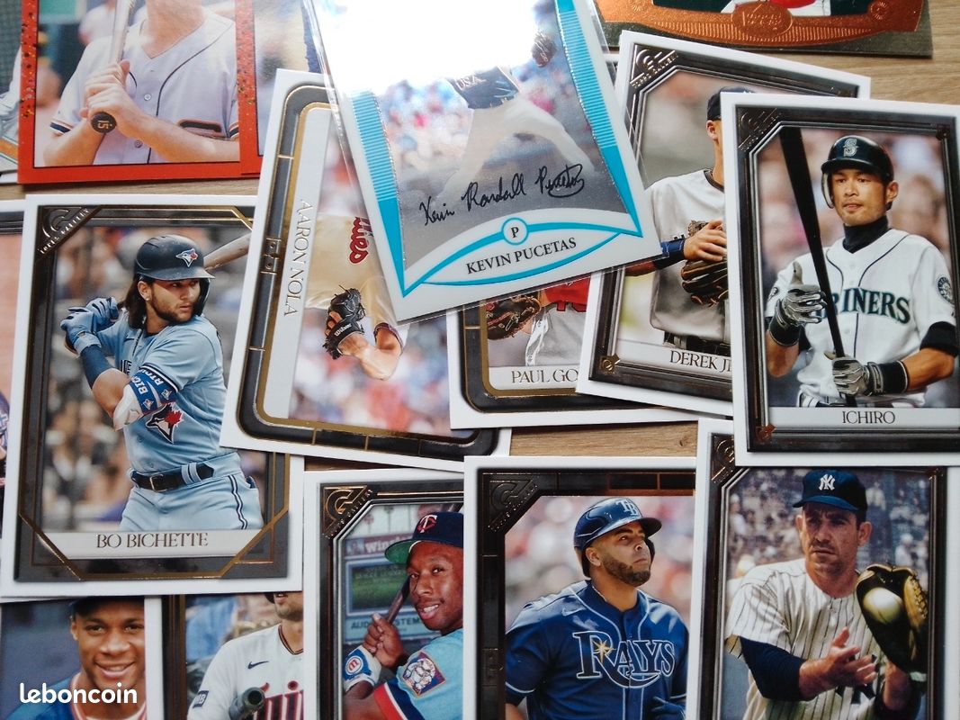 Lot de 50 cartes baseball différentes dont un autographe Topps Bowman etc (image 4)