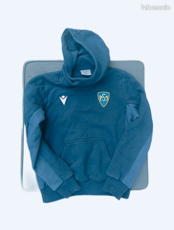 Pull Sweat Asm Clermont Sweat à Col Rond Homme Logo Bouclette ASM