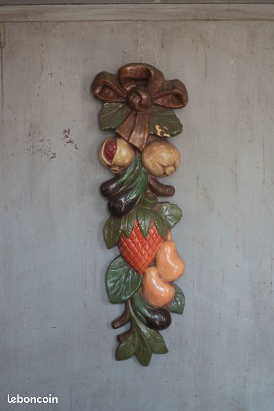 Plaque Métal Vintage "Fruits Et Légumes" 30x20 Cm - Déco Murale Cuisine Ou Marché - Perforée, Facile à Accrocher