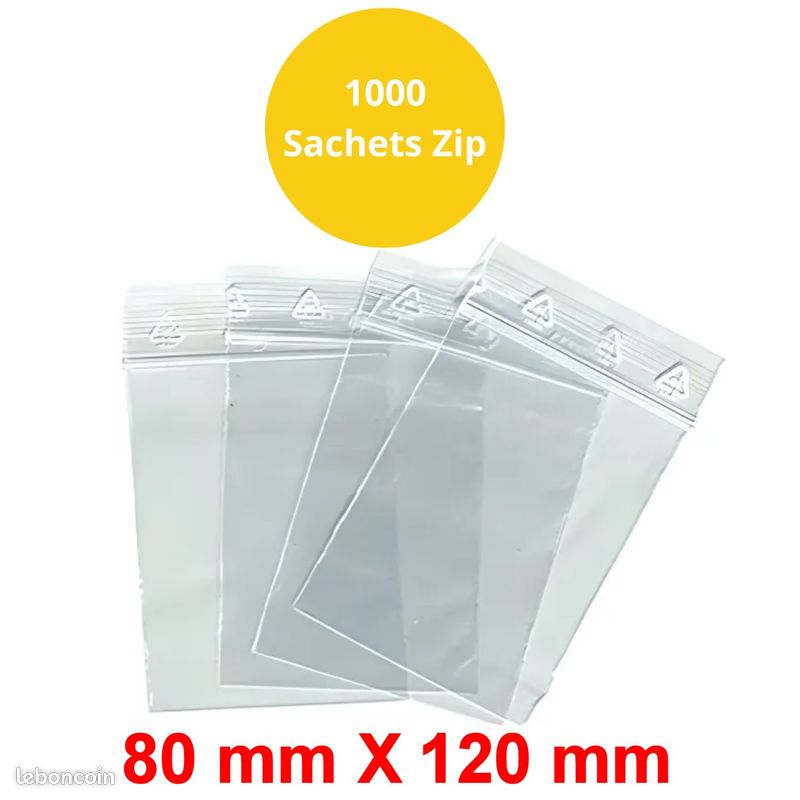 Lot De 1000 Sachets Hermétiques Auto-refermables 20,3 X 27,9 Cm - Transparents - Pour Rangement Cuisine, Bureau, Bijoux, Papeterie