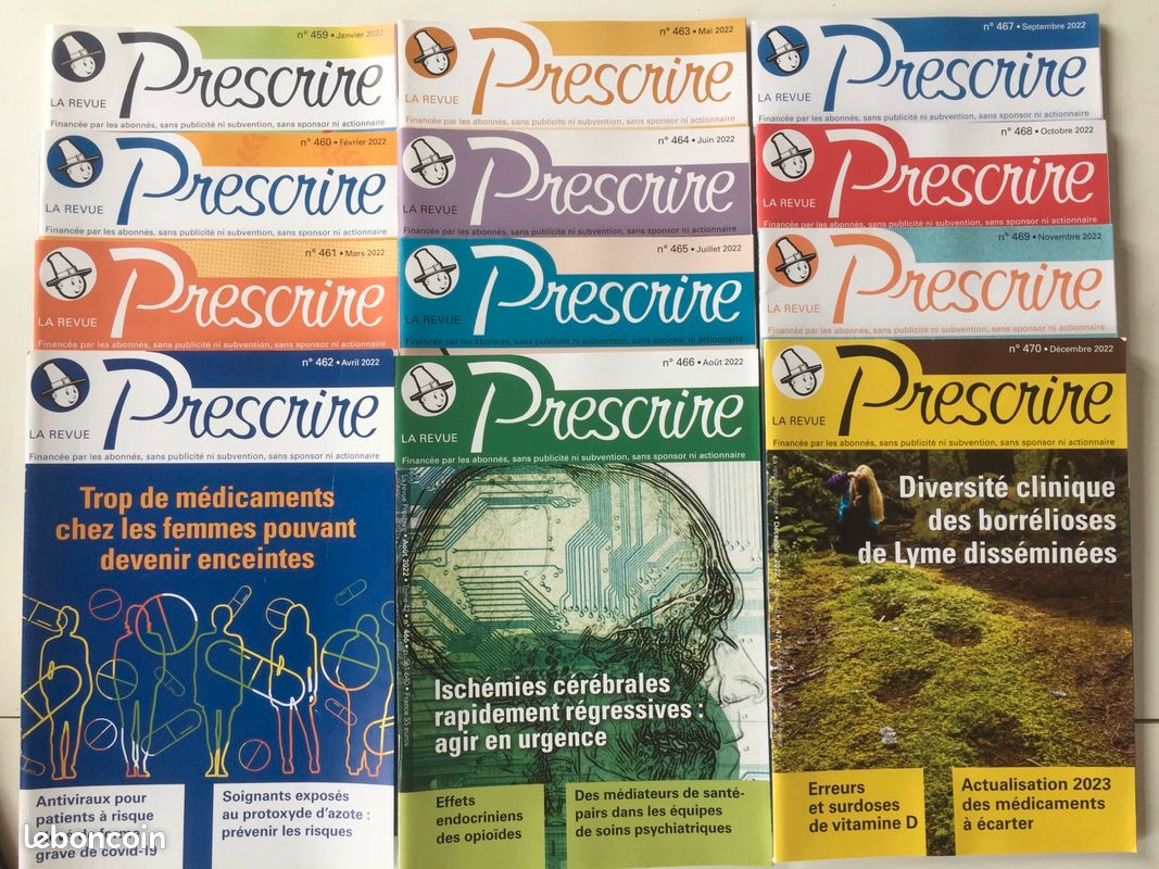 Revue Prescrire 2022, année complète (image 1)