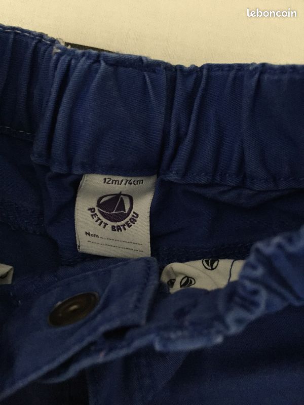 Pantalon petit bateau 12 mois (image 3)