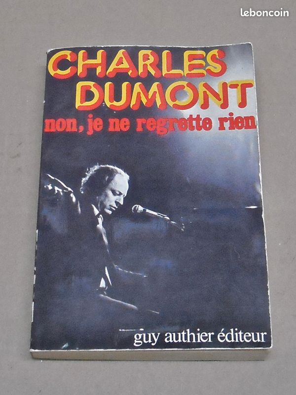 Charles Dumont « non, je ne regrette rien » 1977 (image 1)