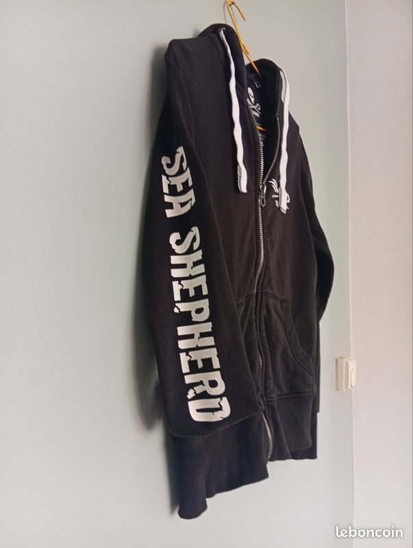 HOT Sweat Zippé Sweat Sea Shepherd Femme Sweat à Capuche