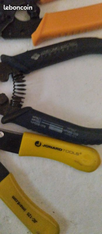 Lot de 3 pinces à dénuder fibre optique câble jarretière outils technicien Telecom (image 1)