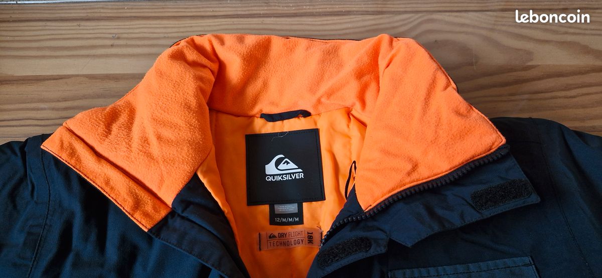 Veste blouson ski snow Quiksilver Dry Flight 10K Vêtements