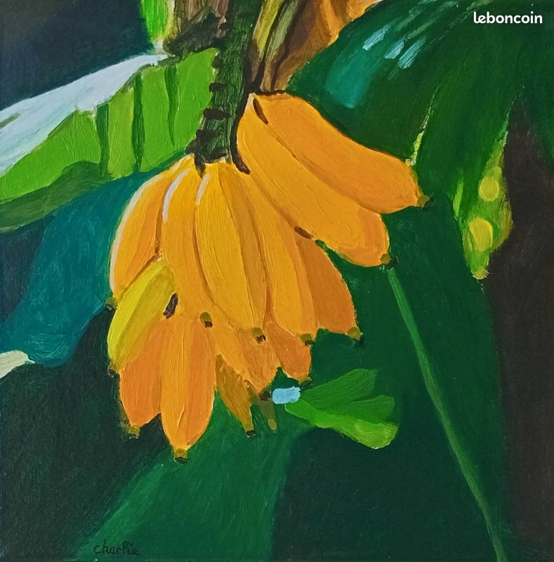 Peinture acrylique paysage Antilles (image 1)