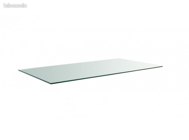 Plateau en verre rectangulaire (image 1)