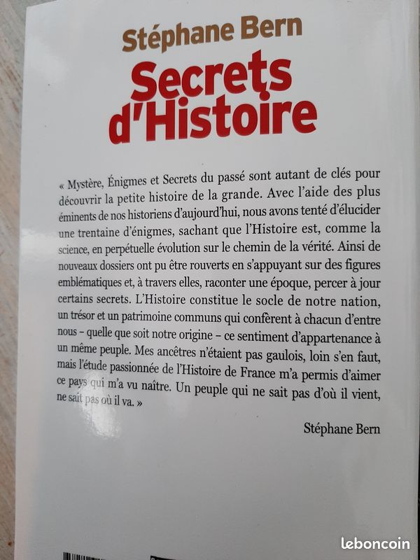 Livre Secrets d'histoire-Stéphane Bern (image 2)