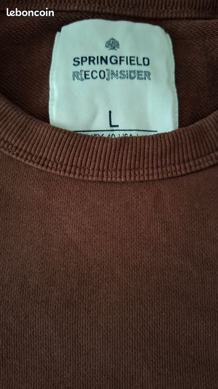 Springfield Pull Homme Manches Longues - Tissu Confortable Et Élégant