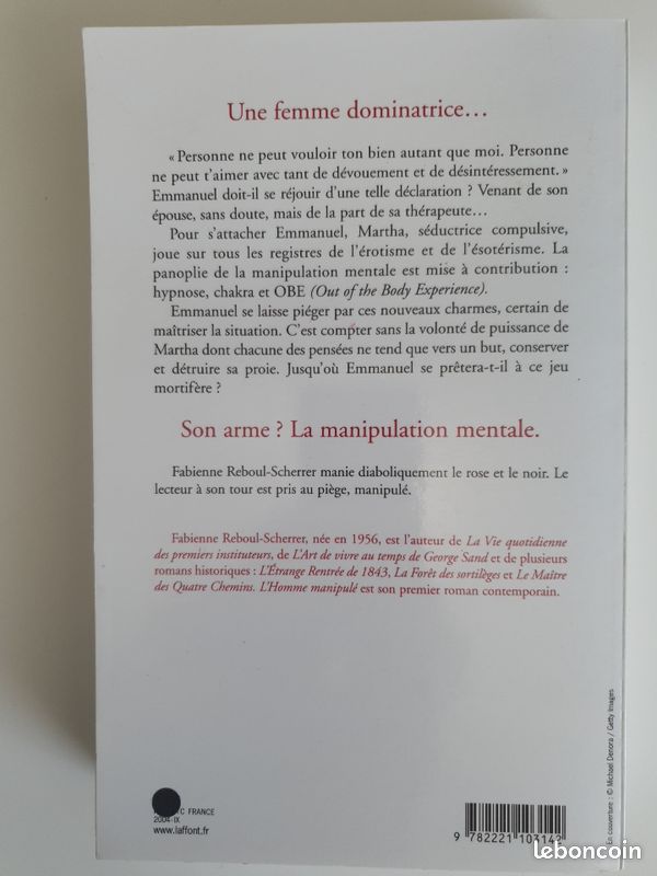 L'Homme manipulé roman de Fabienne Reboul-Scherrer Comme neuf (image 2)